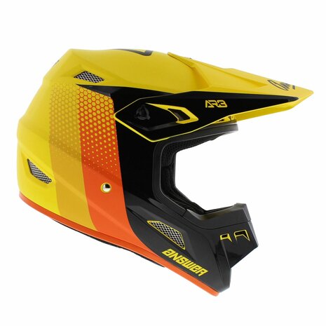 Answer AR3 MX helmet Pace yellow black orange - Size L