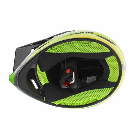 Answer AR1 MX Helmet Swish gloss black green - Size L