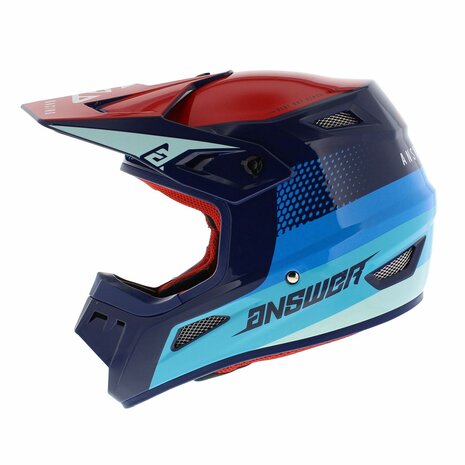 Answer AR1 MX Helmet Swish gloss blue red - Size L