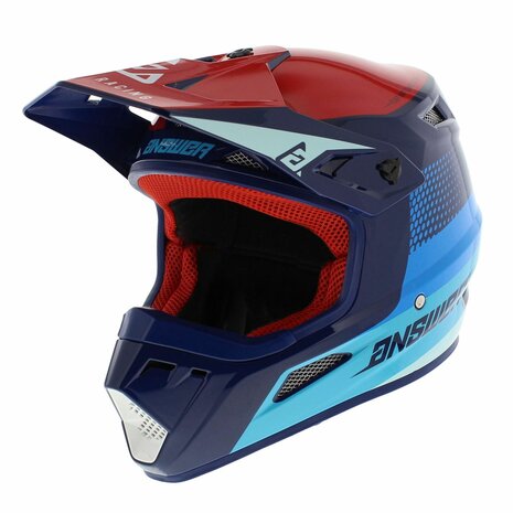 Answer AR1 MX Helmet Swish gloss blue red - Size L