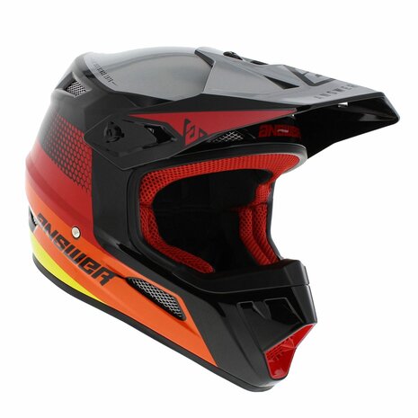 Answer AR1 MX Helmet Swish gloss red orange - Size L