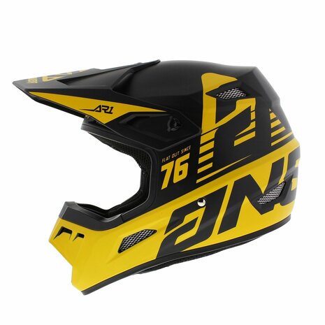 Answer AR1 MX helmet Bold Black Yellow - Size L