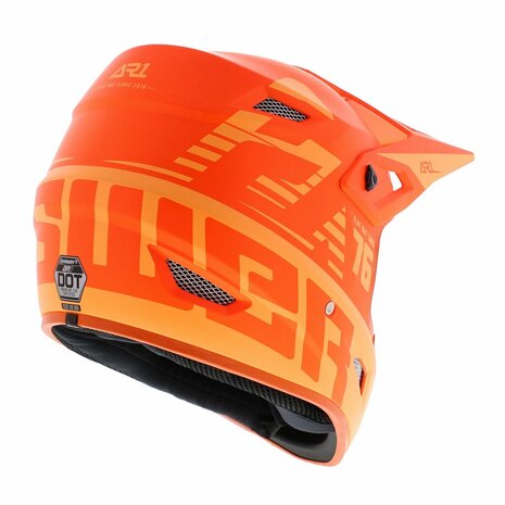 Answer AR1 MX Helmet Bold matt orange - Size L
