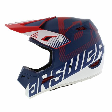 Answer AR1 V2 MX Helmet Bold matt blue red