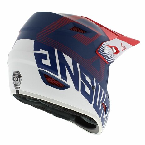 Answer AR1 V2 MX Helmet Bold matt blue red