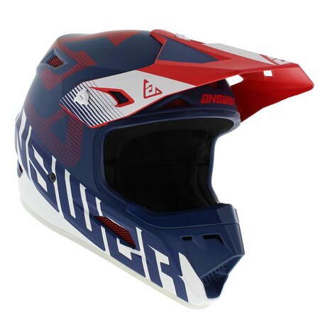 Answer AR1 V2 MX Helmet Bold matt blue red