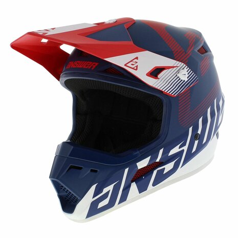 Answer AR1 V2 MX Helmet Bold matt blue red