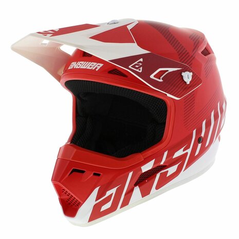 Answer AR1 V2 MX Helmet Bold matt red white