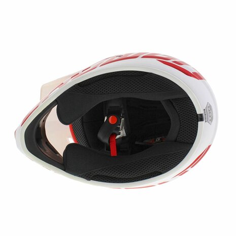 Answer AR1 V2 MX Helmet Bold matt red white - Size M