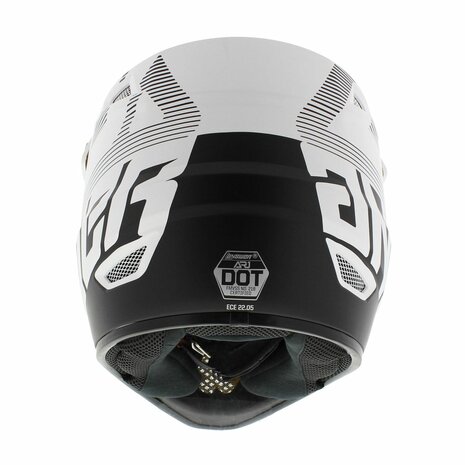 Answer AR1 V2 MX Helmet Bold matt white black - Size L