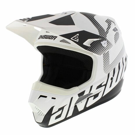 Answer AR1 V2 MX Helmet Bold matt white black - Size L
