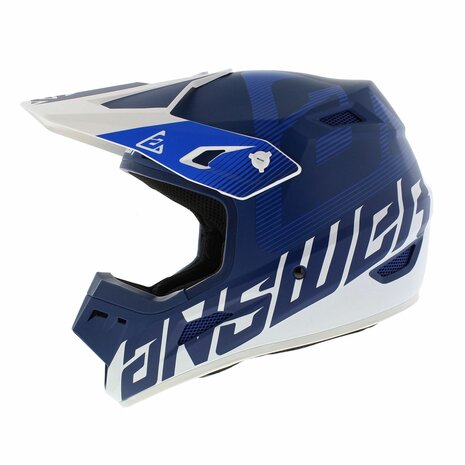 Answer AR1 V2 MX Helmet Bold matt blue white