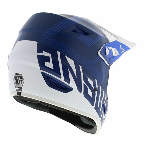 Answer AR1 V2 MX Helmet Bold matt blue white