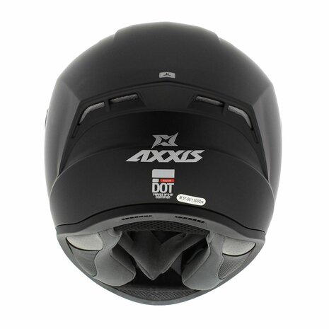 Axxis-Draken-S-integraal-helm-solid-mat-zwart-achterkant