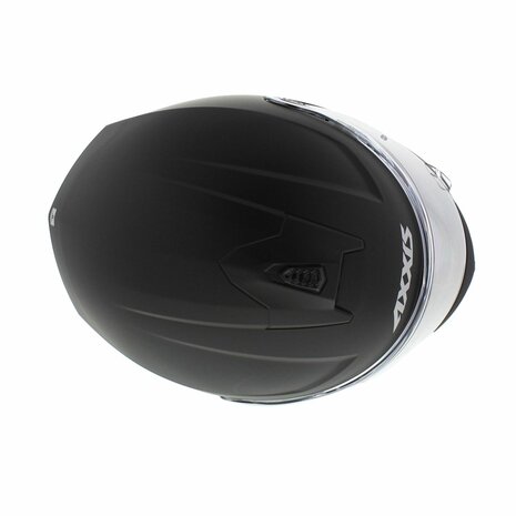 Axxis-Draken-S-integraal-helm-solid-mat-zwart-bovenkant