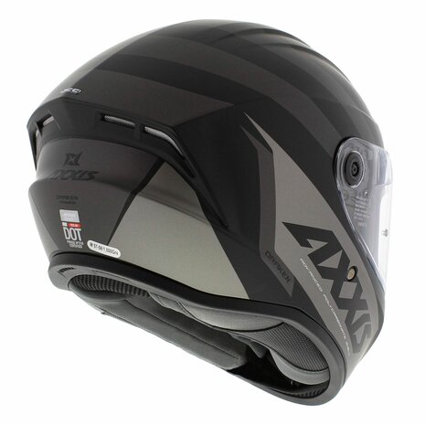 Axxis-Draken-S-integraal-helm-premier-mat-zwart-titanium-rechtsachter