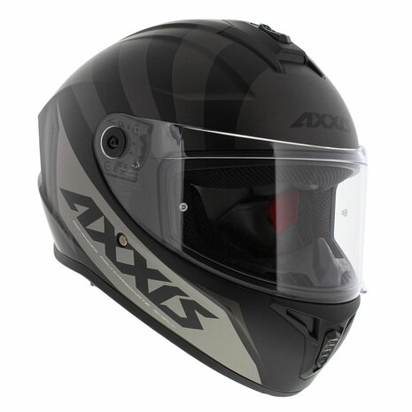 Axxis-Draken-S-integraal-helm-premier-mat-zwart-titanium-rechtsvoor