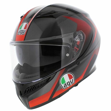 AGV K3 helmet Striga black red