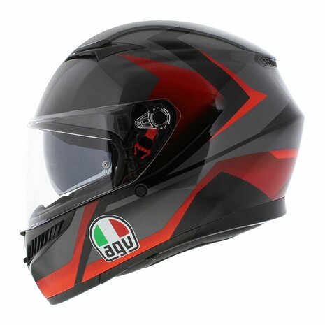 AGV K3 helmet Striga black red