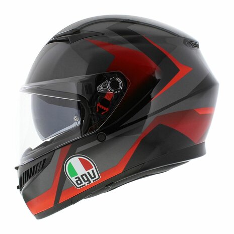 AGV K3 helmet Striga black red - Size S