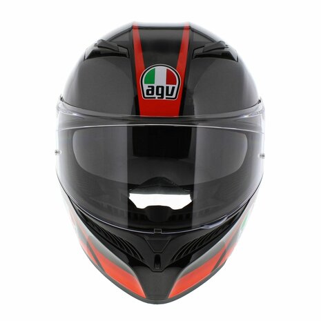 AGV K3 helmet Striga black red