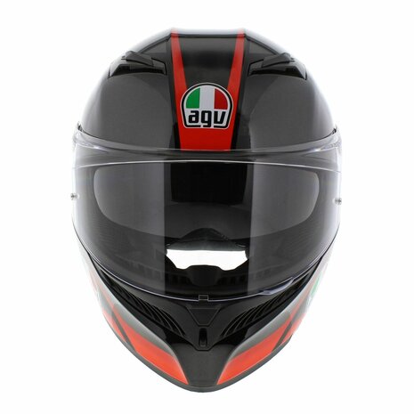 Agv helmet sale black and red