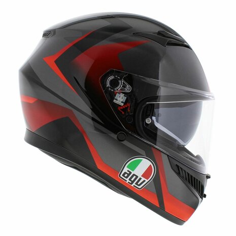 AGV K3 helmet Striga black red - Size S
