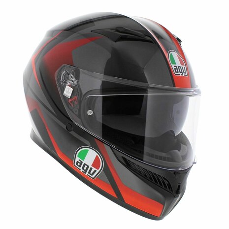 AGV K3 helmet Striga black red