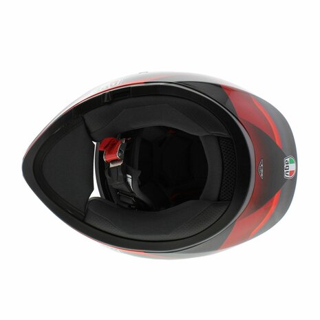 AGV K3 helmet Striga black red