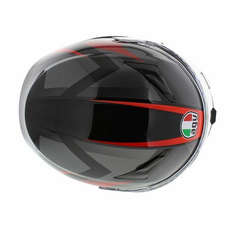 AGV K3 helmet Striga black red