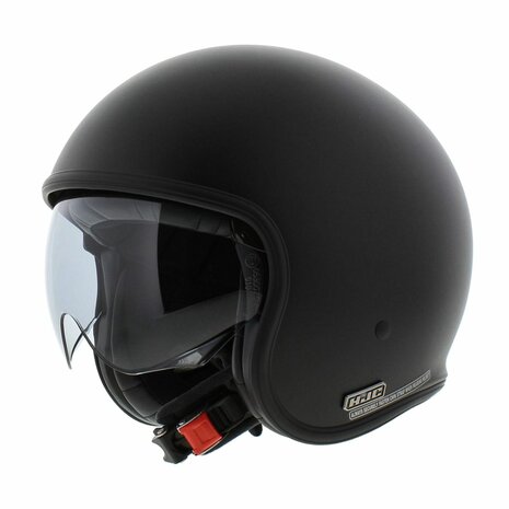 HJC V30 open face motorcycle helmet semi flat black
