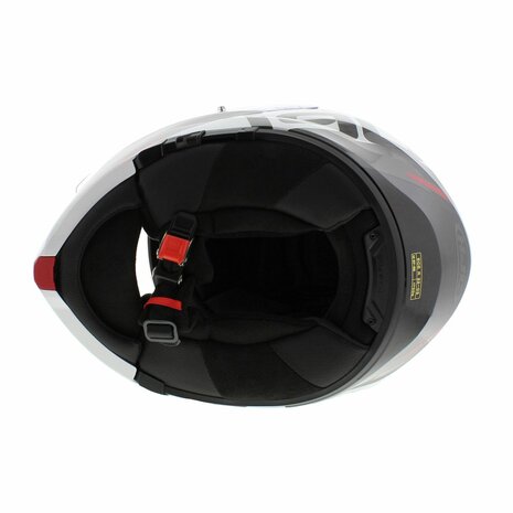 HJC I90 Flip Up Motorcycle helmet Aventa MC1 gloss black grey white red - Size XS