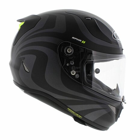 HJC RPHA 11 Motorcycle Helmet - Eldon MC5 - Matt Black Silver