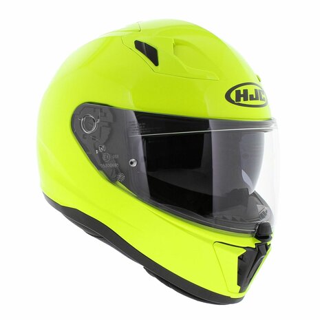HJC I70 Full Face Motorcycle Helmet solid fluo yellow - Size S
