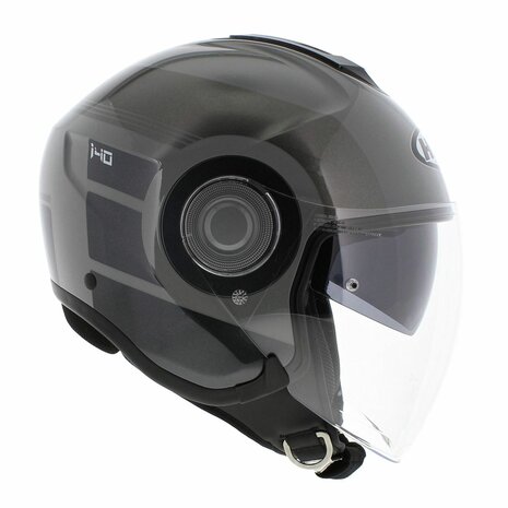 HJC I40 jet motorcycle helmet Spina MC5 gloss anthracite nardo grey - Size M
