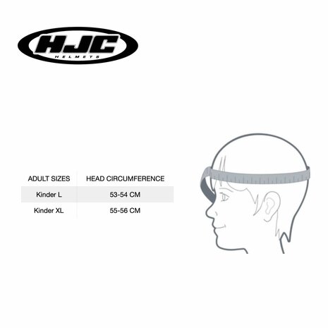 HJC CL-XY II Youth Children MX Offroad Helmet Ellusion MC5SF matt anthracite yellow grey - Size 55-56 CM