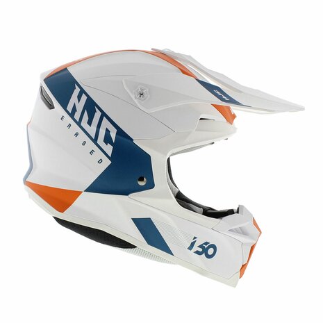 HJC I50 MX offroad motorcycle helmet Erased MC47SF matt white blue orange - Size XS