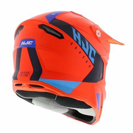 HJC I50 MX offroad motorcycle helmet Erased MC6HSF matt orange blue