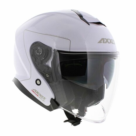 Axxis Mirage SV open face helmet Solid A0 - Gloss Pearl White
