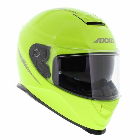 Axxis Eagle SV Full Face Motorcycle / Scooter Helmet Solid hi-vision yellow