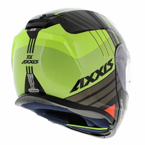 Axxis Gecko SV modular helmet Epic gloss black yellow