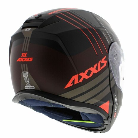 Axxis Gecko SV modular helmet Epic matt black red