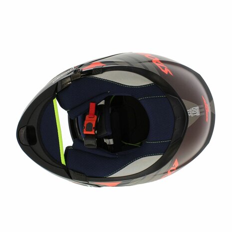 Axxis Gecko SV modular helmet Epic matt black red