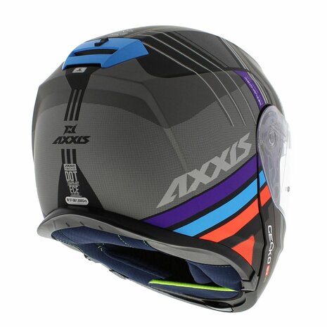 Axxis Gecko SV modular helmet Epic matt black blue purple orange