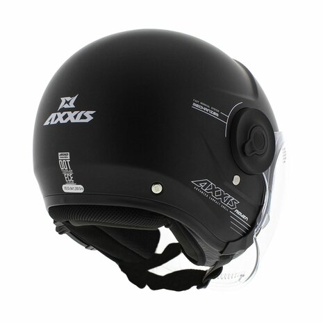 Axxis Raven SV open face helmet Solid A1 - Matt black - Size XS