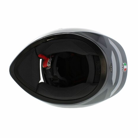 AGV K3 fullface motorcycle helmet Shade gloss black grey yellow