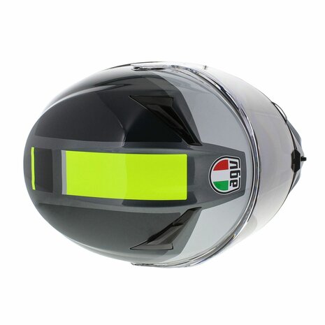 AGV K3 fullface motorcycle helmet Shade gloss black grey yellow