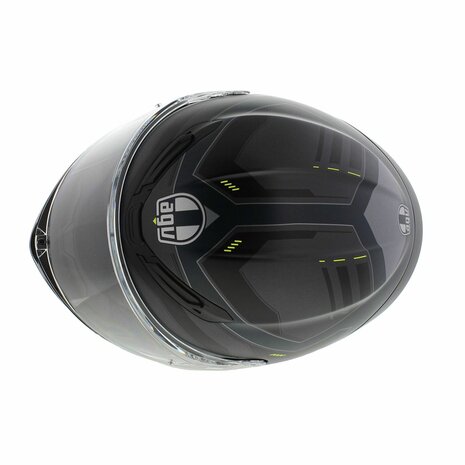 AGV K6 S Enhance helmet matt grey yellow fluo