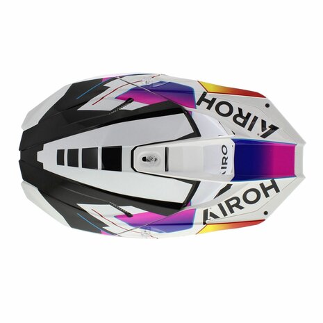 Airoh Twist 3.0 MX Helmet Rainbow gloss black white orange