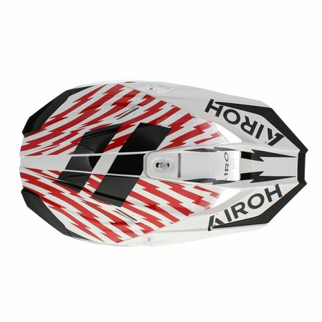 Airoh Twist 3.0 MX Helmet Thunder gloss black white red